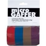 Visual Departures microGAFFER tape (Micro Gaffer Tape) (4 pack) 1-inch Wide x 8 Yards Long - 1 Red, 1 Blue, 1 Brown, 1 Purple Visual Departures microGAFFER tape (Micro Gaffer Tape) (4 pack) 1-inch Wide x 8 Yards Long - 1 Red, 1 Blue, 1 Brown, 1 Purple